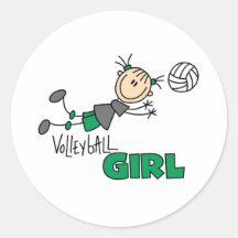 Volleyball-Mädchen Sticker