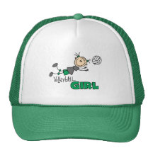 Volleyball-Mädchen-T-Shirts und Geschenke Retrocap
