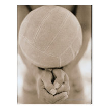 Volleyball-Nahaufnahme Postkarte