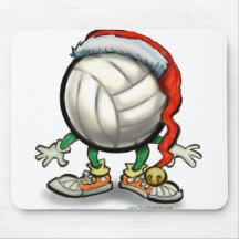 Volleyball-Weihnachten Mousepad
