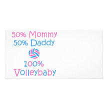 VolleyChick VolleyBaby 100% Foto Grußkarte