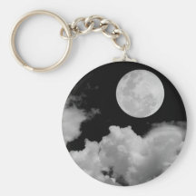 VOLLMOND BEWÖLKT SCHWARZWEISS SCHLÜSSELBÄNDER
