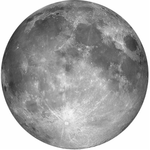 Vollmond-Foto-Skulptur Fotofigur