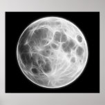 Vollmond-Mondplaneten-Kugel Posterdrucke