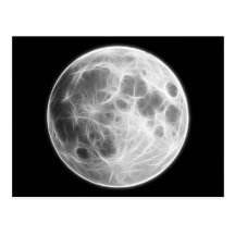 Vollmond-Mondplaneten-Kugel Postkarten