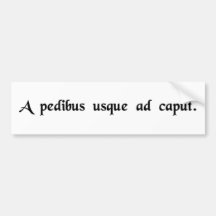 Von Füße zu Kopf Auto Sticker