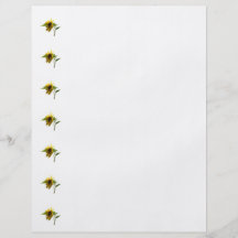 Von hinten beleuchtete Sonnenblume Flyerdruck