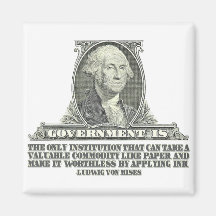 Von Mises auf Papiergeld Magnete