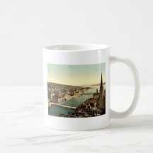 Von Peter-Kirche mit Farumunster und Alpenkette Tee Tasse