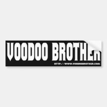 Voodoo-Bruder-Stoßaufkleber Autosticker