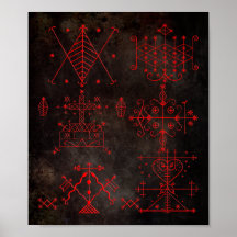 Voodoo Veves Druck Poster