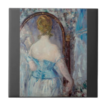 Vor dem Spiegel durch Edouard Manet Keramikfliesen