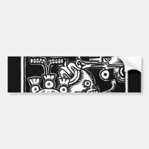 Vor-Hispano-Amerikaner aztekische Art, die C. 1925 Autosticker