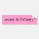 vorangegangen zum Karaoke! Auto Sticker