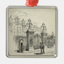Vorderansicht des Buckingham Palace Weihnachtsbaum Ornament