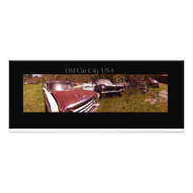 Vorderer panoramischer Druck alte Auto-Stadt USA L Fotografien