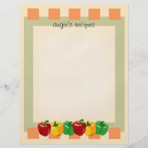Vorderes und hinteres Veggies-Küchen-Rezept-Papier Flyer