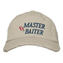 VorlagenBaiter Fischen gestickter Hut Baseballmütze