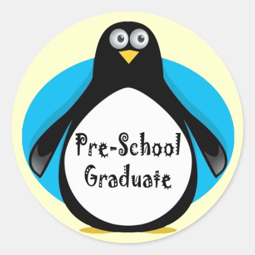 Vorschule-Abschluss-Geschenke Runder Sticker