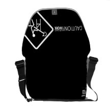 Vorsicht-Architekt bei der Arbeit Kuriertasche