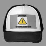 Vorsicht-Brainstorming-Hut kappen