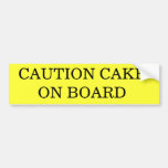 VORSICHT-KUCHEN AN BORD AUTOAUFKLEBER