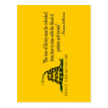 VORSICHT "treten nicht auf mir" FLAGGE Postkarte