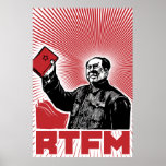 Vorsitzender Mao-RTFM wenig rotes Buch Plakatdrucke