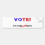 Vote! Autosticker