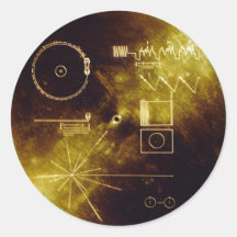 Voyager-Mitteilung Runde Aufkleber