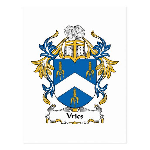 Vries Familienwappen Postkarte