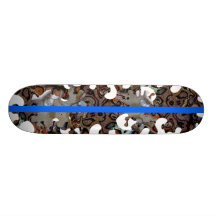 "Vulkan-Blues " Individuelle Skateboards