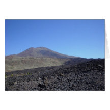 Vulkanischer Berg Grußkarte