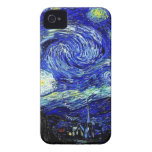vVan Gogh sternenklare Nachtschöne Kunst iPhone 4 Cover