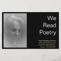 W.B. Yeats Personalisierte Flyer