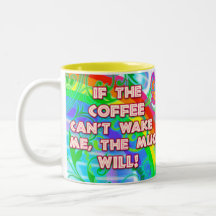 Wachen Sie Becher auf Tasse