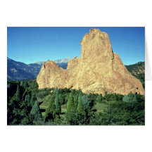 Wachposten, Garten der Götter, Colorado-Felsformat Grußkarte