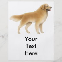Wachsamer goldener Retriever-Flyer