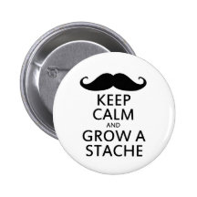 Wachsen Sie ein Stache Anstecknadelbuttons