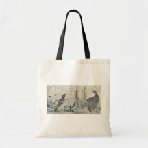 Wachteln und Meadowlark durch Kitagawa, Utamaro Uk Tragetasche