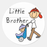 Wagen-kleiner Bruder-T-Shirts und Geschenke Runde Aufkleber