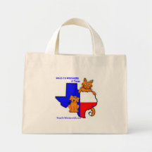 Wags zu den Bärten der Texas-Taschen-Tasche