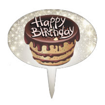 Wahl-Kuchen-Deckel alles- Gute zum Geburtstag1 Tortenaufsatz
