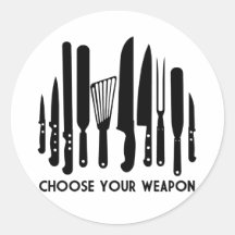 Wählen Sie Ihre Waffe Sticker
