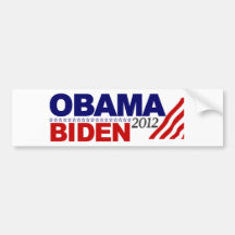 Wählen Sie Obama Biden '12 wieder Auto Sticker
