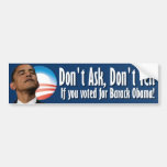 Wählten Sie für Barack Obama? Autoaufkleber
