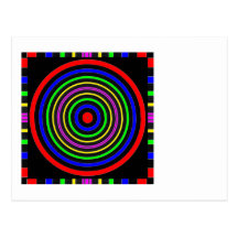 WAHRE Farbmeditationmandala-Evolutions-Revolution Postkarte