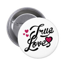 wahre Liebe Anstecknadelbutton