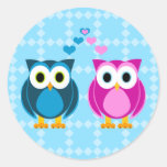 Wahre Liebe - Eulen-Cartoon Sticker