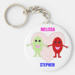 Wahre Liebe verbindet kundengerechtes Keychain Schlüsselanhänger